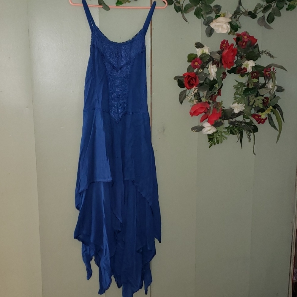 Dark blue strappy summer dress!